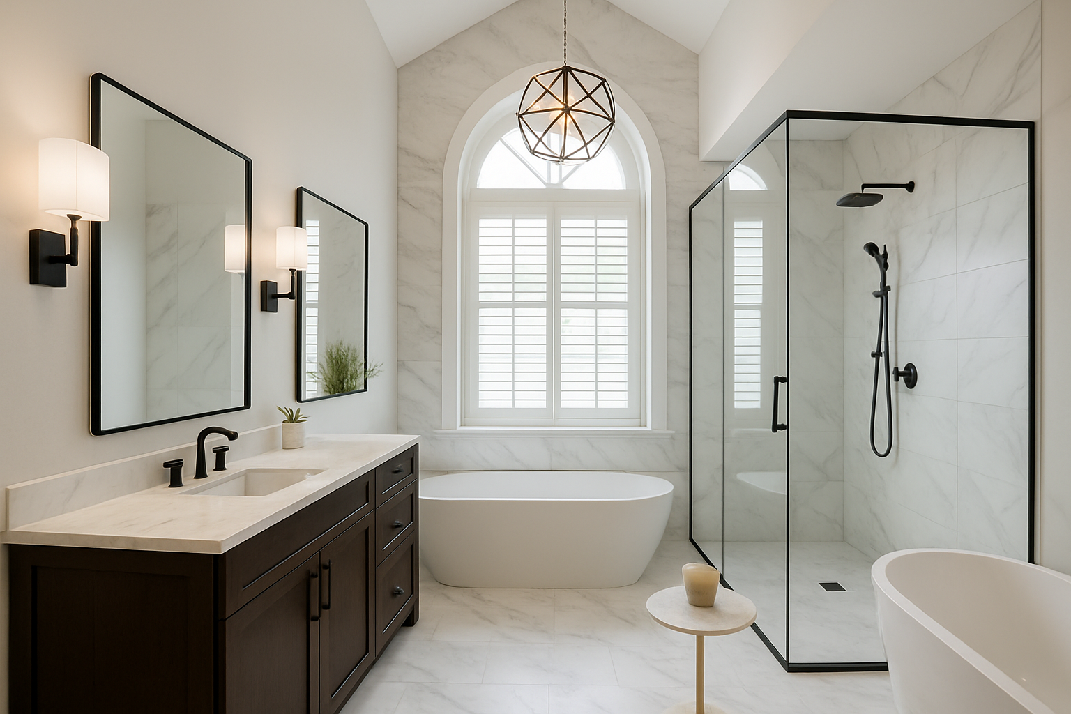 Beautiful modern bathroom renovation